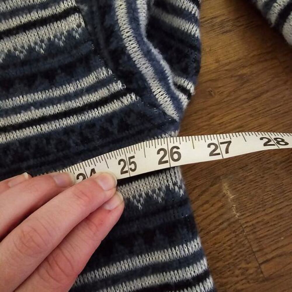 Vintage Denim Express Pullover-Blue/White-Men's 2X - Picture 5 of 6